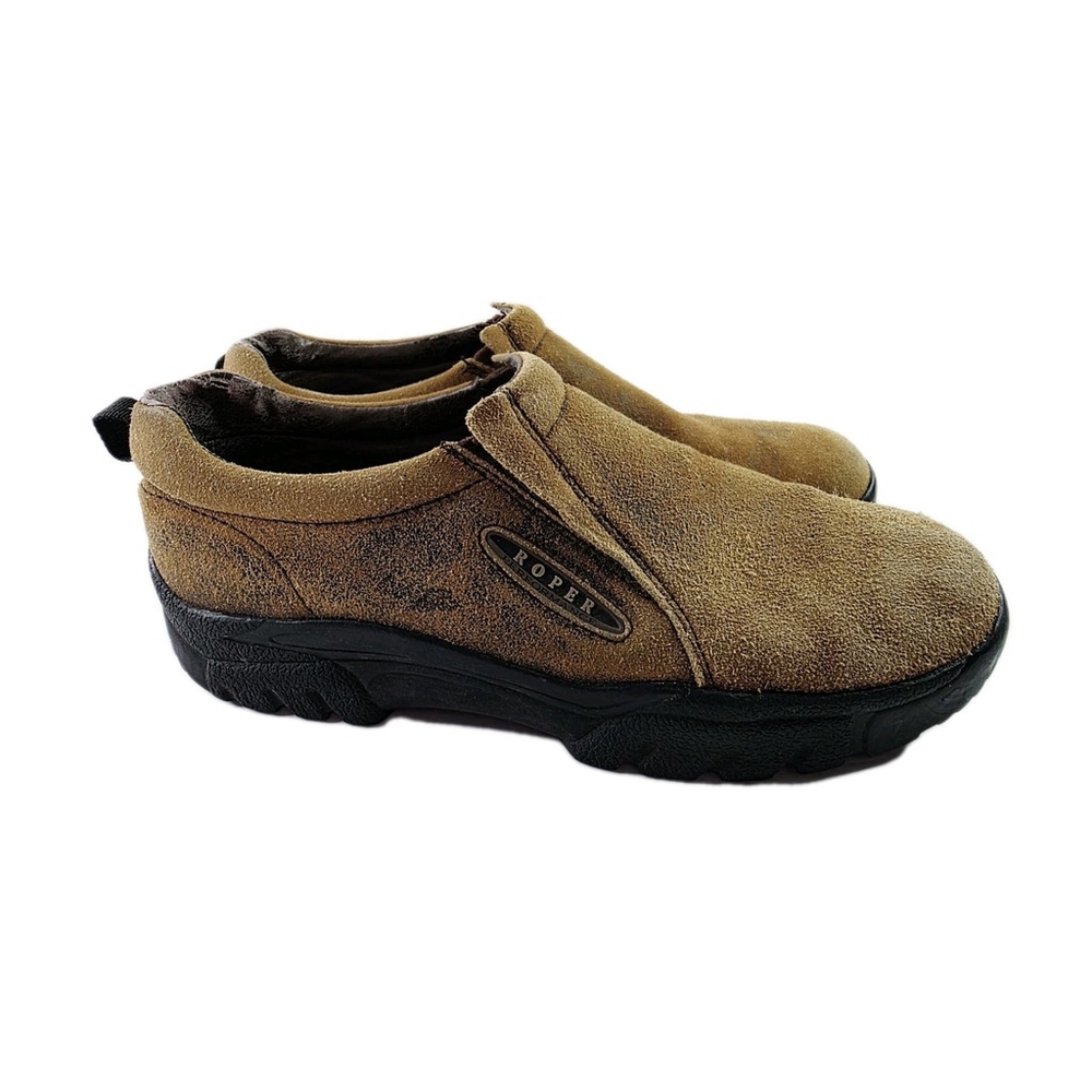 Roper Performance Brown Suede Slip On Loafer Shoe Men's Size 12